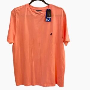 Nautica Men's Short Sleeve Performance Tee Solid Crew Neck Stretch T-Shirt- NWT